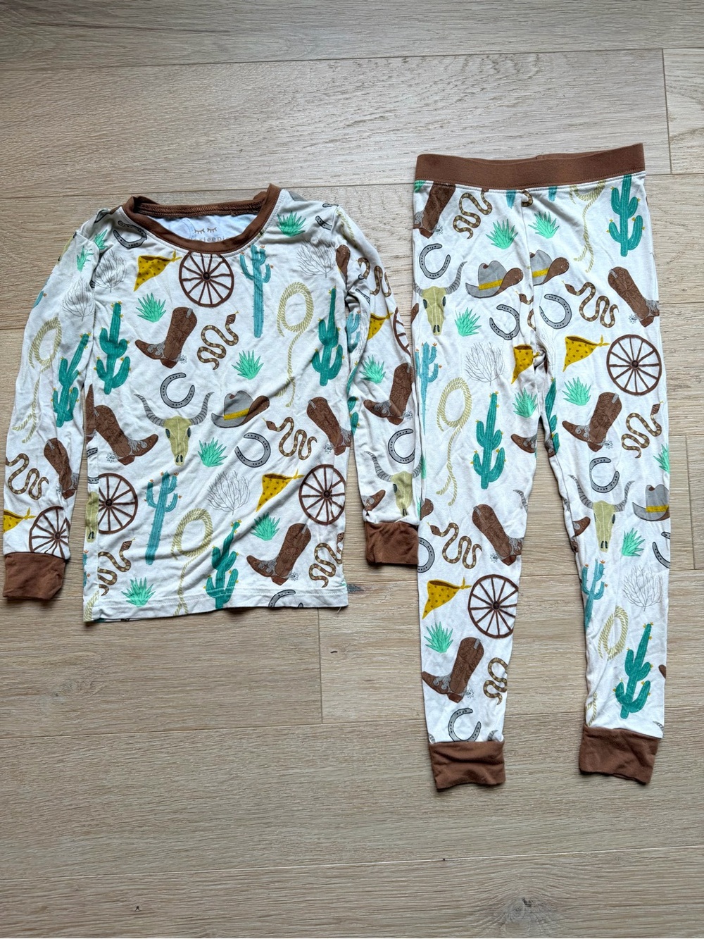 Little Sleepies Wild Frontier Western Pajama Set 3T
